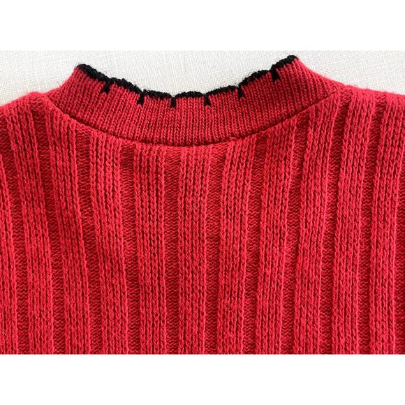 Arielle Sz S Vintage Teddy Bear Sweater Red Holiday Christmas Ugly 90's Kidcore - Picture 9 of 12
